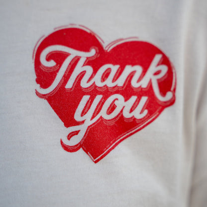 Thank You For Breaking My Heart Crop Tee - Vintage White