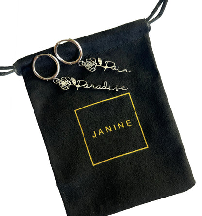 Pain and Paradise Earrings - Silver