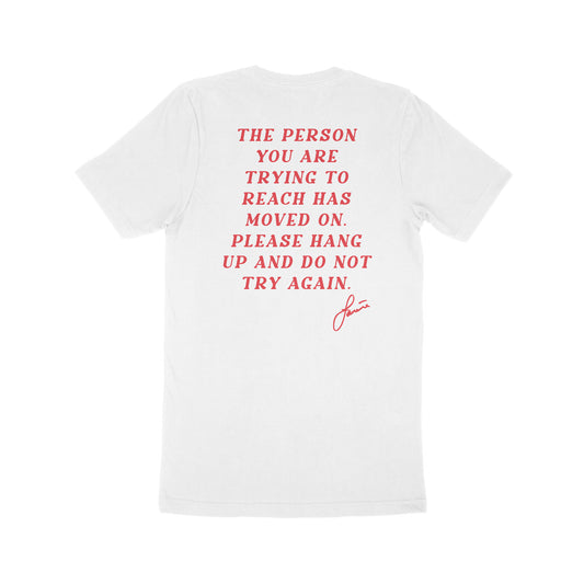 Thank You For Breaking My Heart Unisex Tee - White