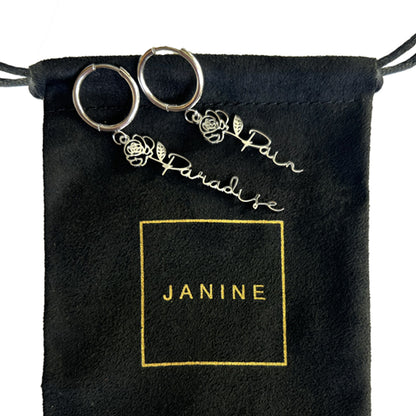 Pain and Paradise Earrings - Silver